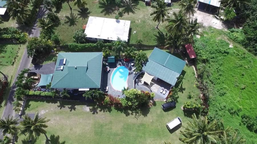 Aerial view of property